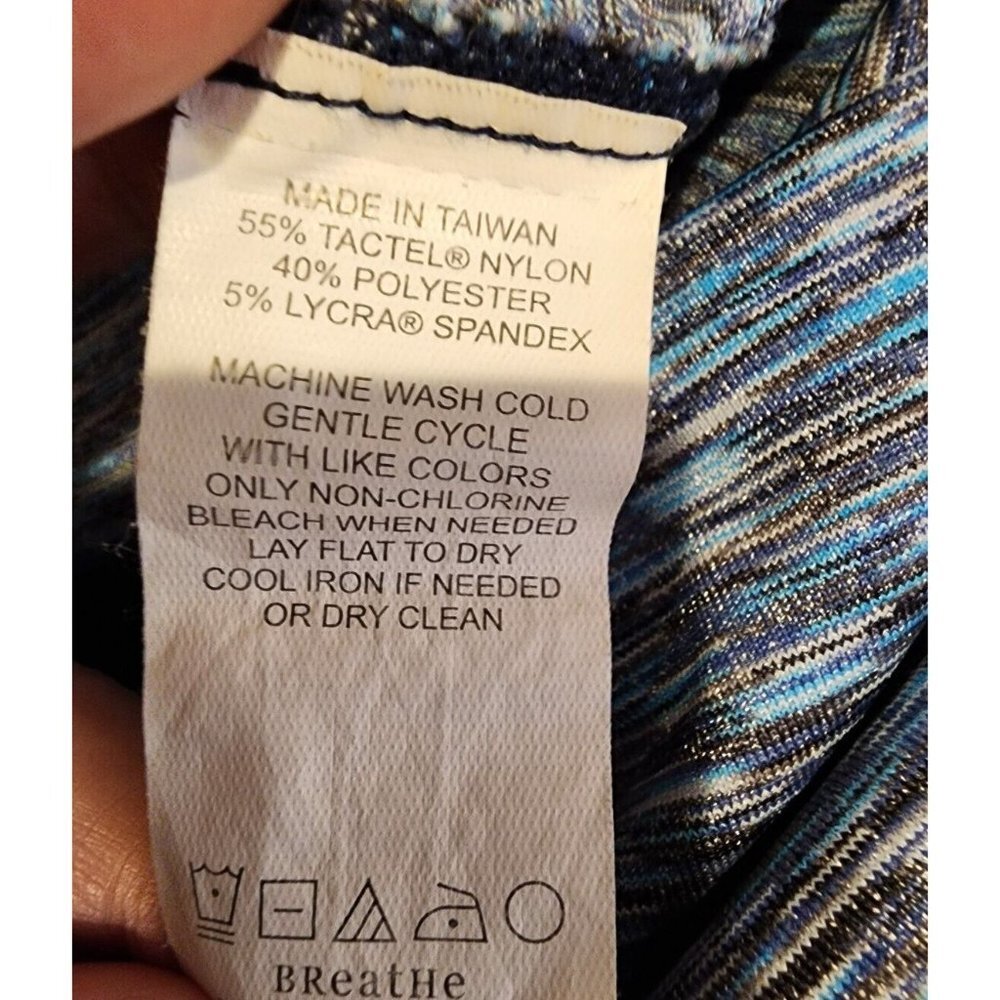 Prana Small Skirt Leanne Fold Over Waist Blue Space Dye Stretch - Picture 4 of 4